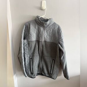 Burton DryRide Quilted Fleece Jacket Men’s Large Gray Full Zip